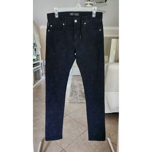 Versace Cody Fit Men's Navy‎ & Black Jacquard Slim-Fit Jeans Made In Italy Sz 30